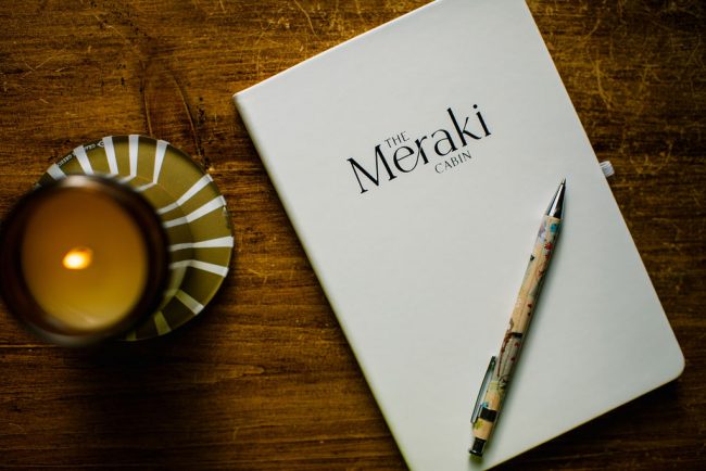 The Meraki Cabin - candle - notebook